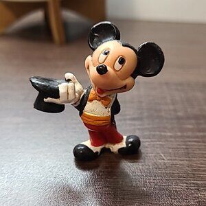 Walt Disney Mickey Mouse Figurine Multi-Color Unisex Collectible Toy Vintage